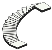 Полувинтовая лестница