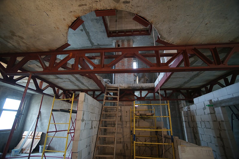 Резка проемов в перекрытии